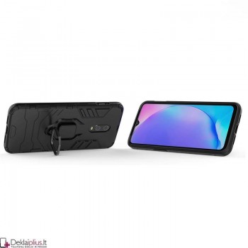 Sustiprintas dėklas 4in1 - juodas (Oneplus 6T/7)